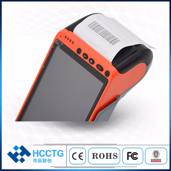 GPRS inalámbrico sistemas POS móviles con pantalla táctil de 5,5 pulgadas