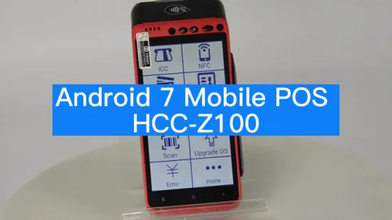 Escáner de huellas dactilares Android pago EMV + sistema POS PCI con caja registradora electrónica (HCC